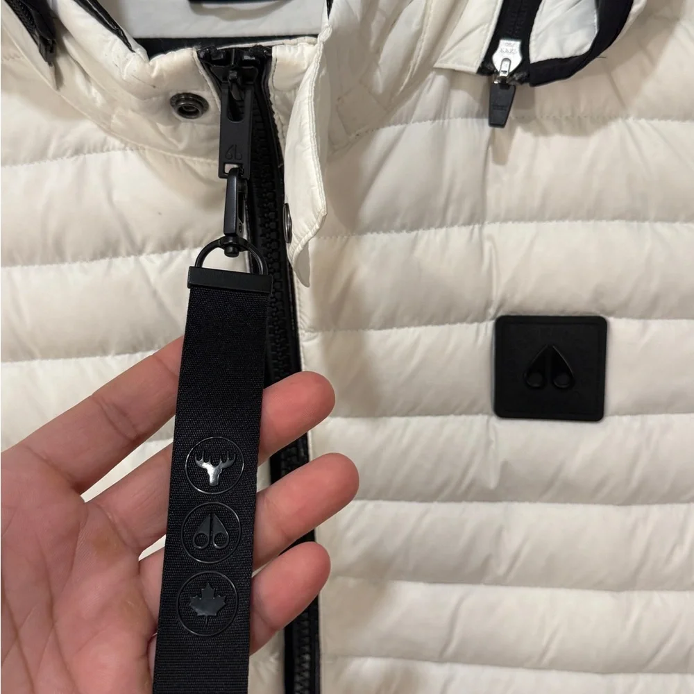 Moose Knuckles White Puffer Vest